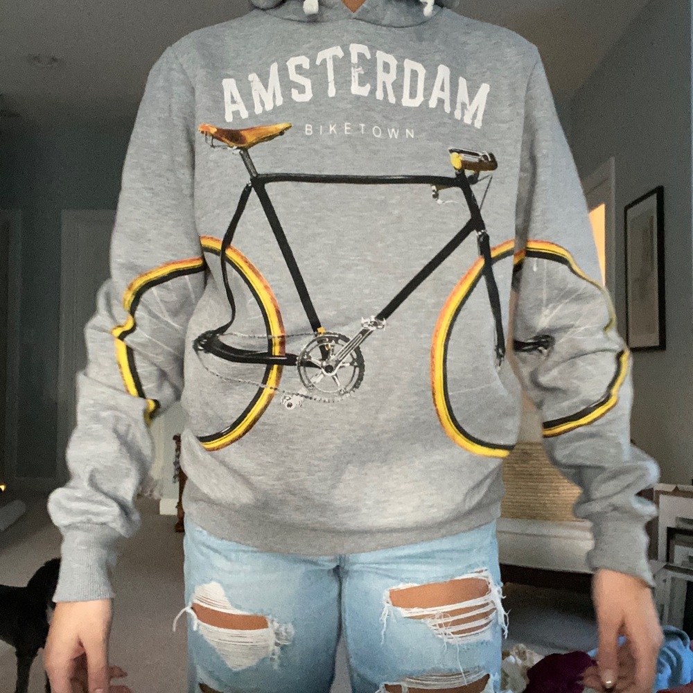 Unisex Vintage Amsterdam Sweatshirt Hoodie